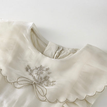 フリルシフォンノースリーブワンピース