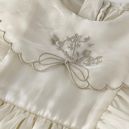 フリルシフォンノースリーブワンピース