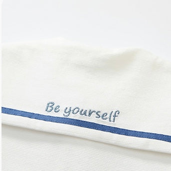 ブルーストライプセレモニーロンパース