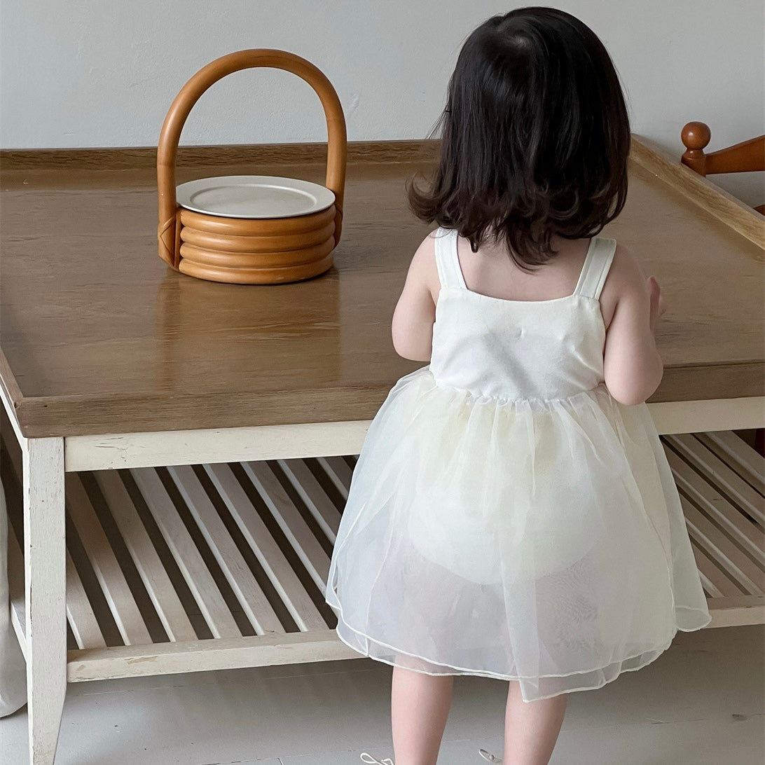 モノトーンベビーワンピロンパース(2color)