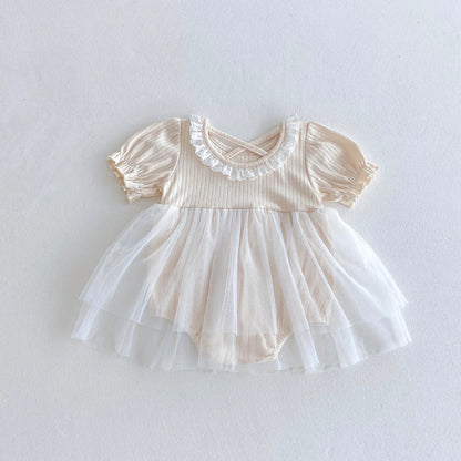 サマーパフチュールワンピロンパース(2color)