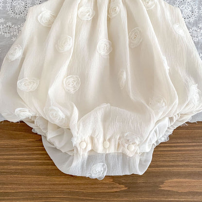 ナチュラルローズショルダーロンパース