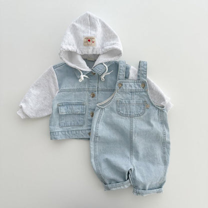 淡色デニムサロペット(3color)