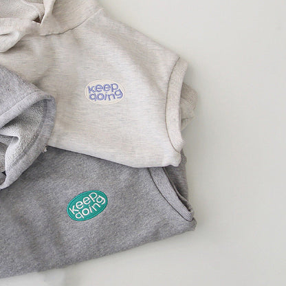 フードスウェットベスト(2color)