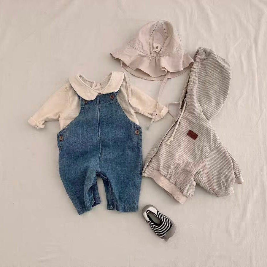 ワイドデニムサロペット(2color)