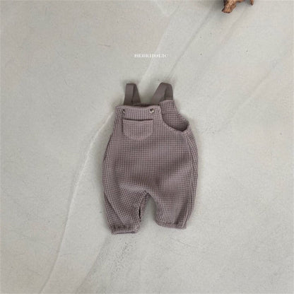 ワッフル前ポケットサロペット(2color)