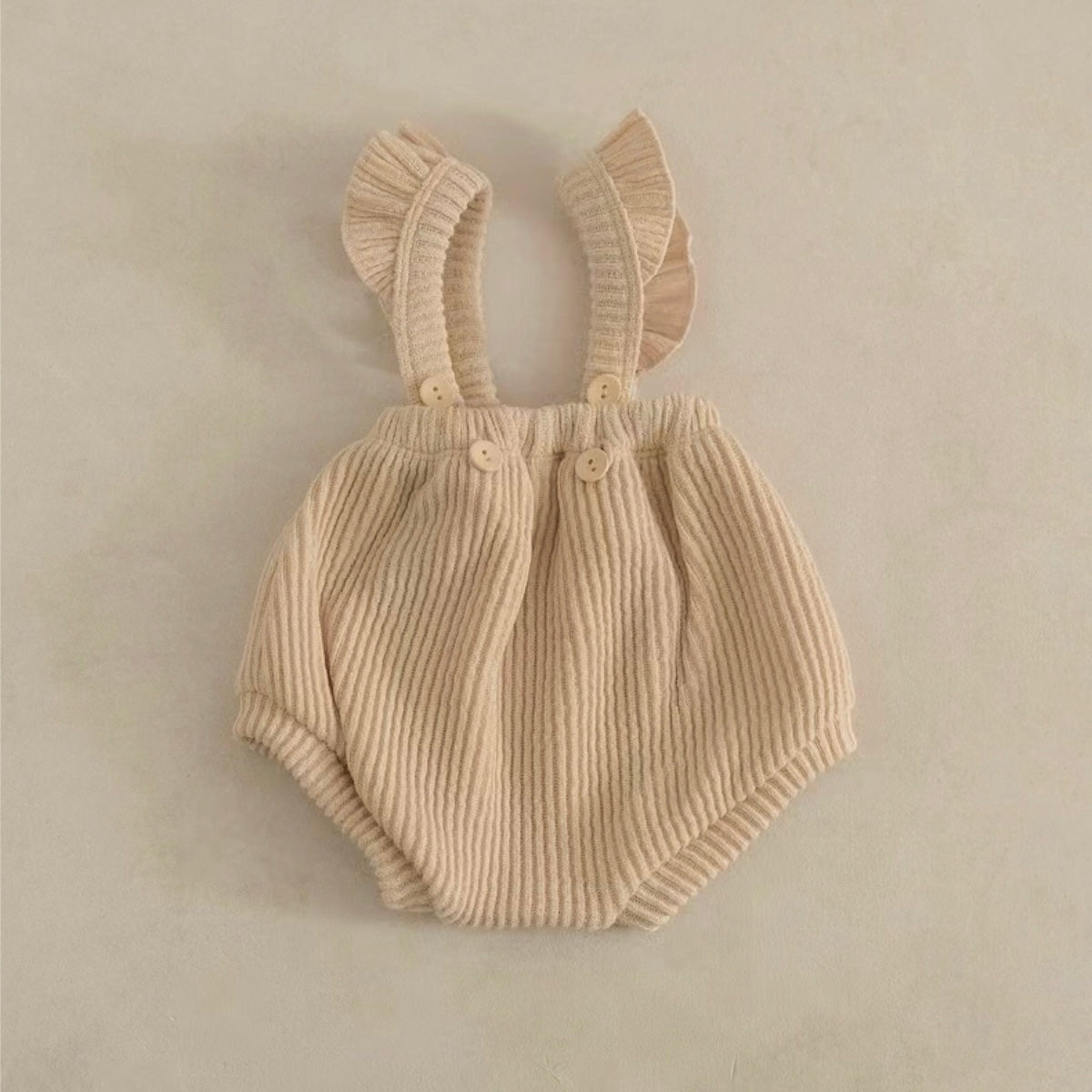 ショルダーフリルリブパンツ(4color)