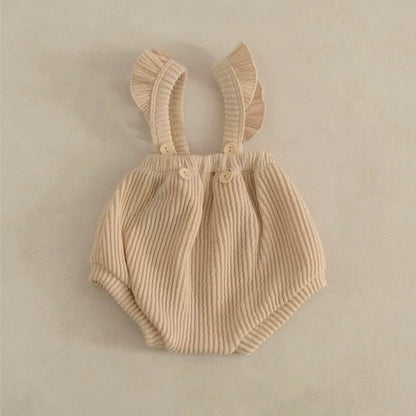 ショルダーフリルリブパンツ(4color)