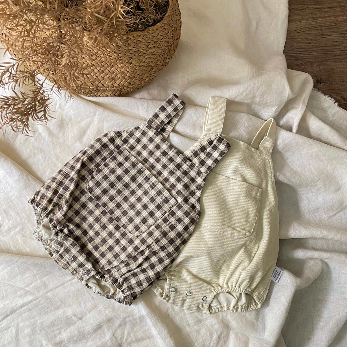 ナチュラルベビーサロペット(2color)