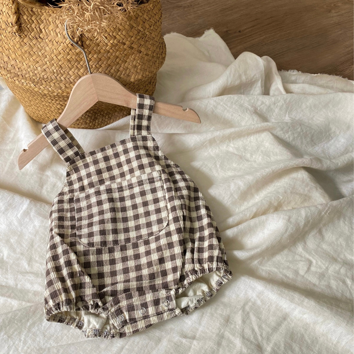 ナチュラルベビーサロペット(2color)