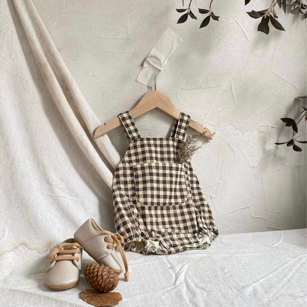 ナチュラルベビーサロペット(2color)