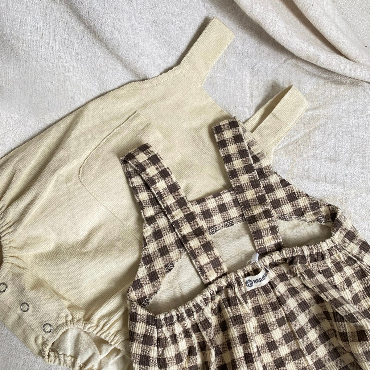 ナチュラルベビーサロペット(2color)