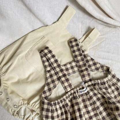 ナチュラルベビーサロペット(2color)