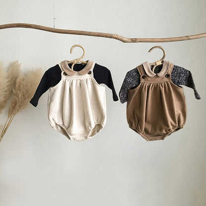 スウェットベビーサロペット(3color)