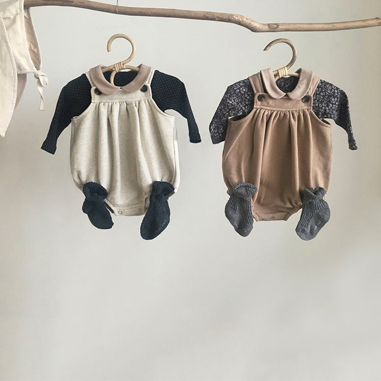 スウェットベビーサロペット(3color)