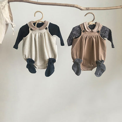 スウェットベビーサロペット(3color)