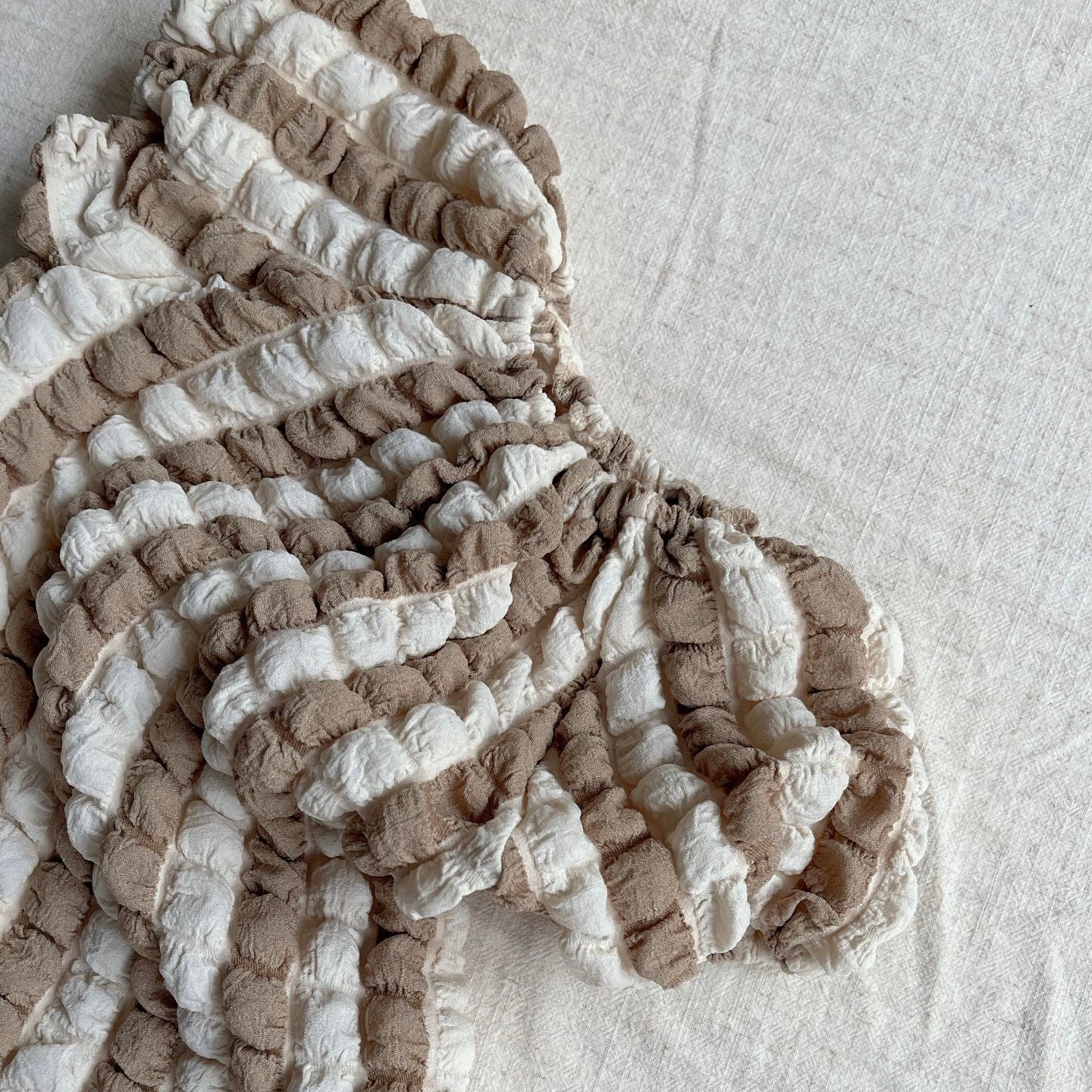 ぽこぽこストライプワンピース