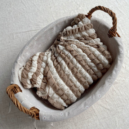 ぽこぽこストライプワンピース