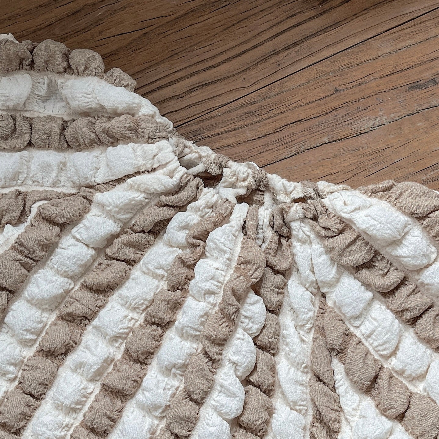 ぽこぽこストライプワンピース