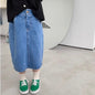ミディアムデニムスカート(2color)