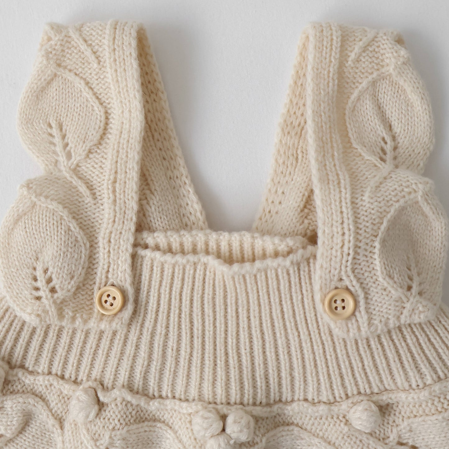 花の実ニットサロペットロンパース