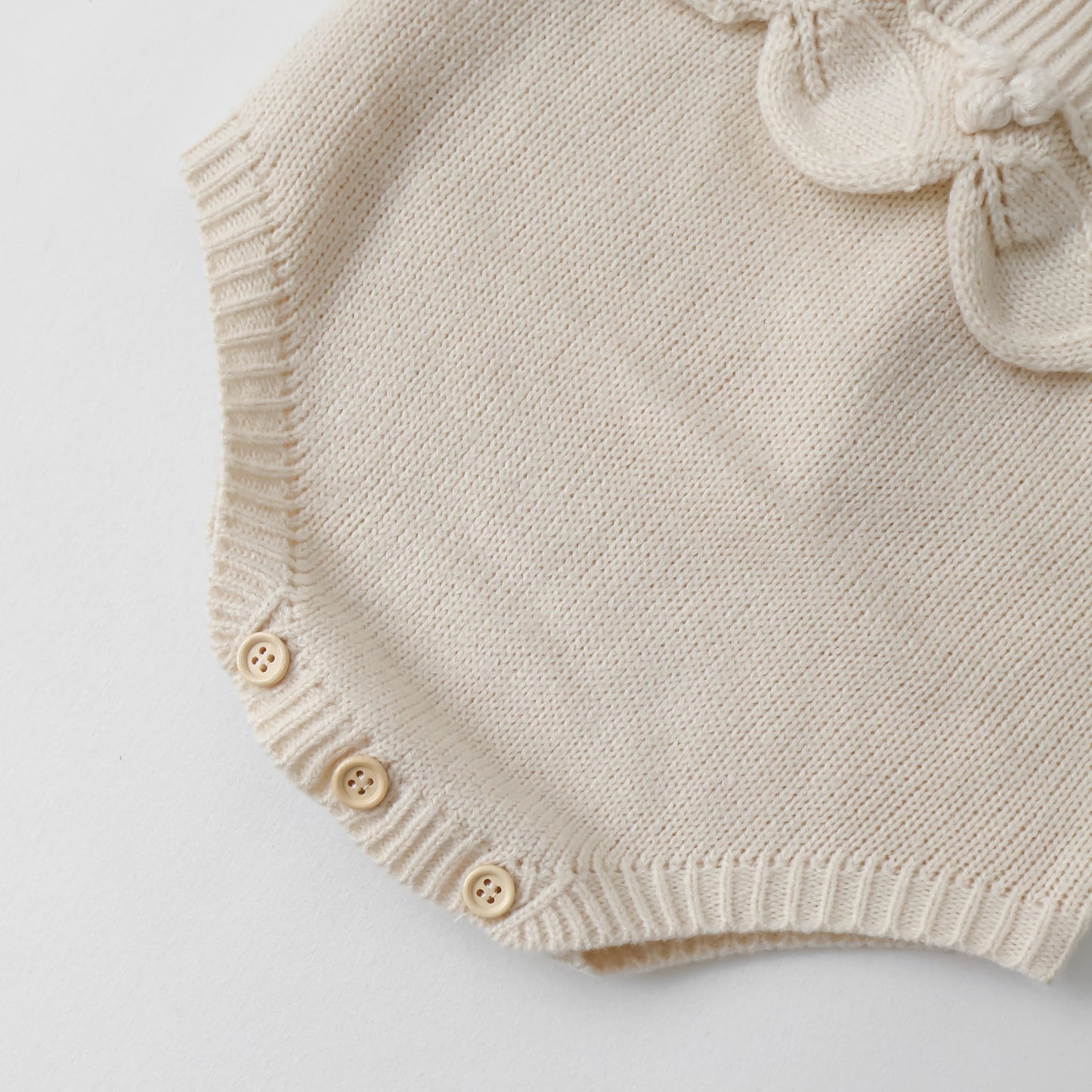 花の実ニットサロペットロンパース