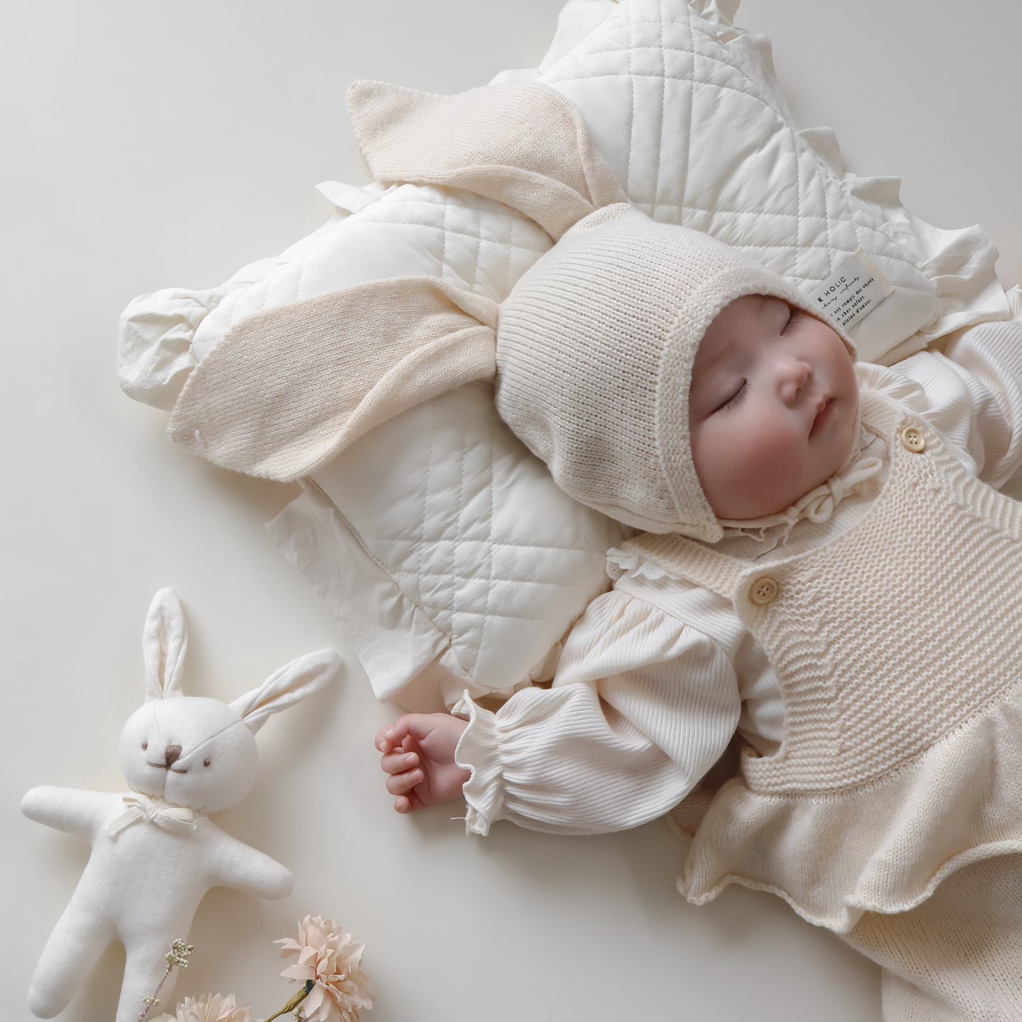 フリルラビットニットセットアップ