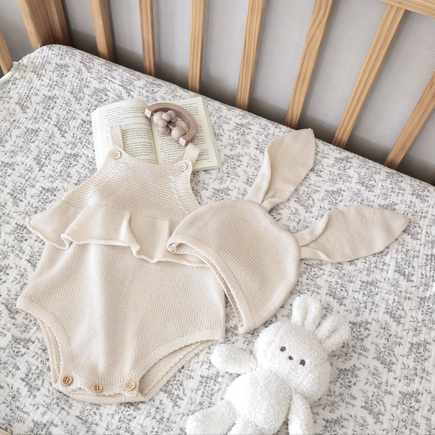 フリルラビットニットセットアップ