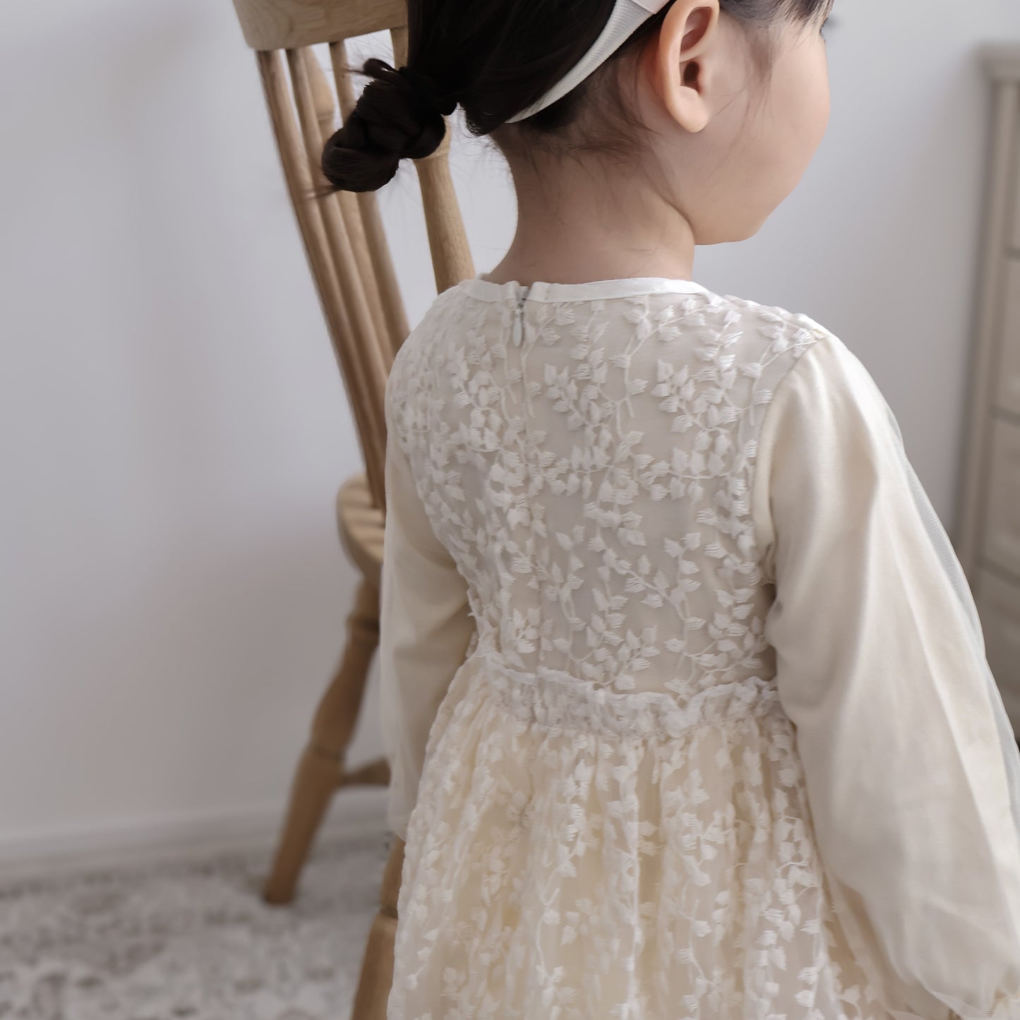 フリルレースチュールワンピース