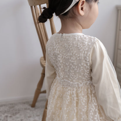 フリルレースチュールワンピース