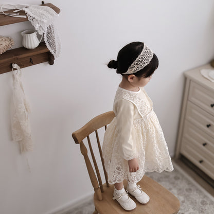 フリルレースチュールワンピース