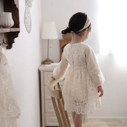 フリルレースチュールワンピース