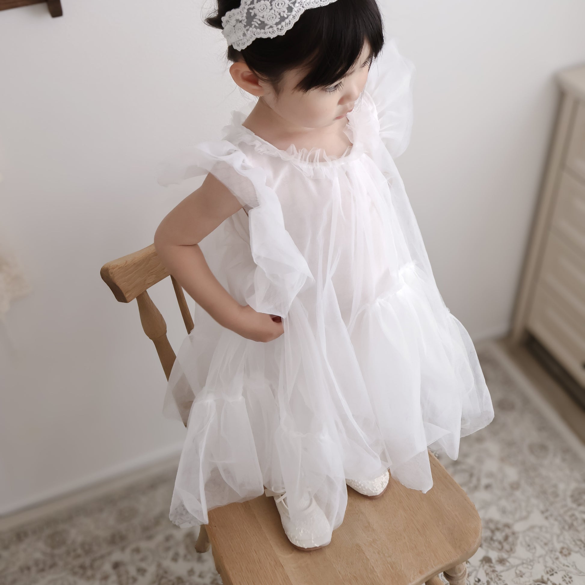 【再入荷】ホワイトプリンセスドレス