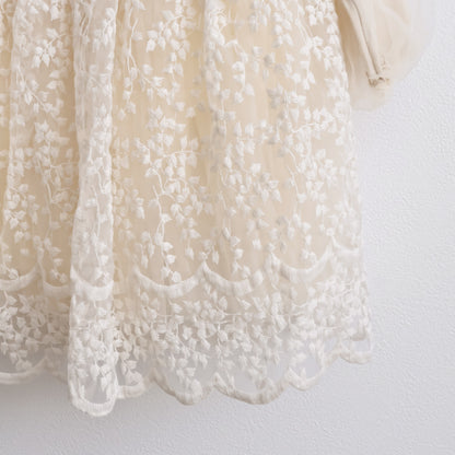 フリルレースチュールワンピース