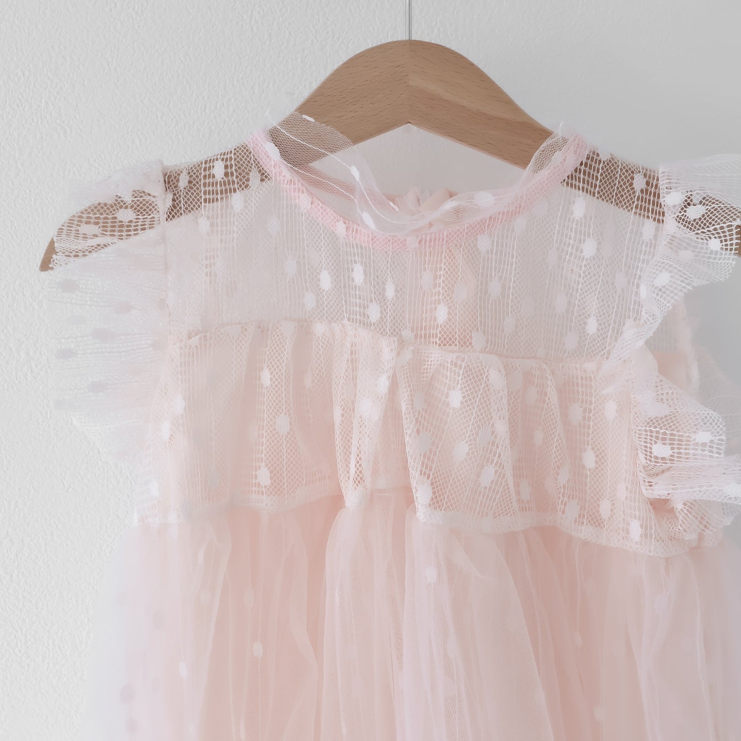 【再入荷】スカラップスリーブドレス2color