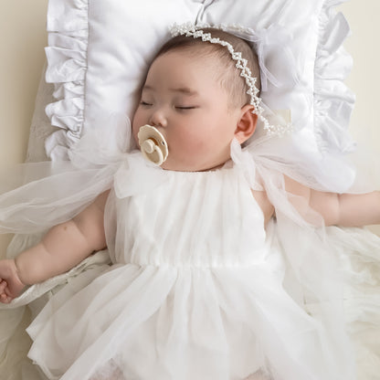 【再入荷】フェミニンチュールドレスロンパース2color