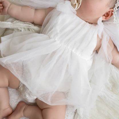 【再入荷】フェミニンチュールドレスロンパース2color