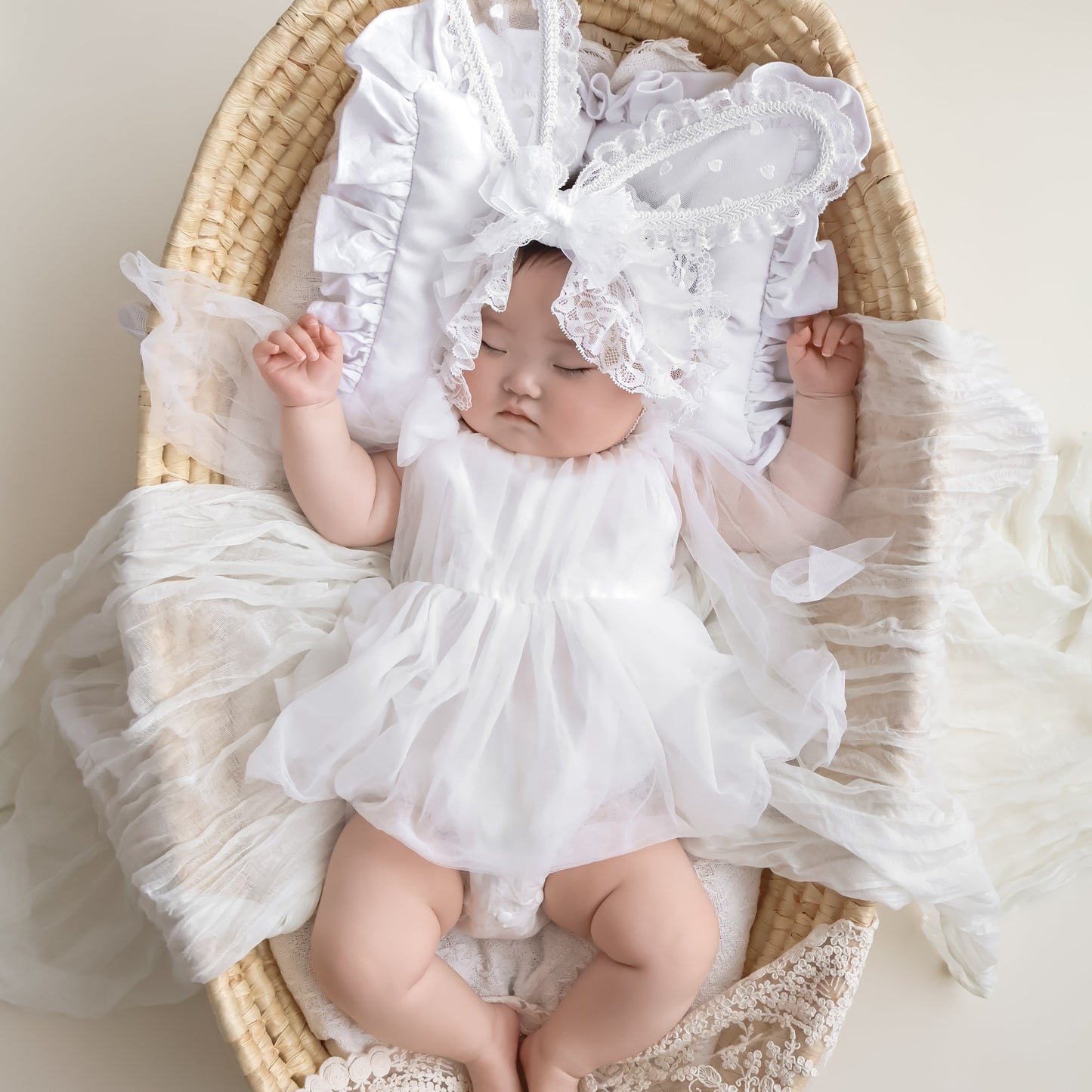 【再入荷】フェミニンチュールドレスロンパース2color