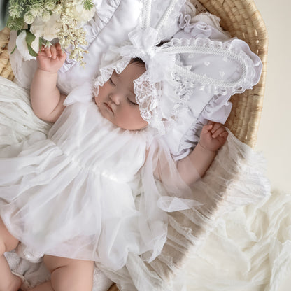 【再入荷】フェミニンチュールドレスロンパース2color