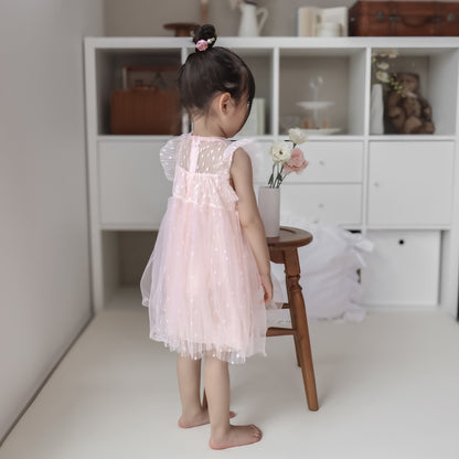 【再入荷】スカラップスリーブドレス2color