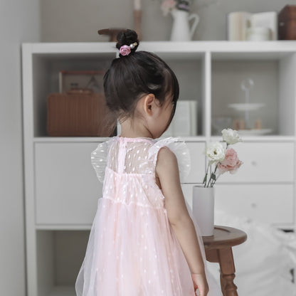 【再入荷】スカラップスリーブドレス2color