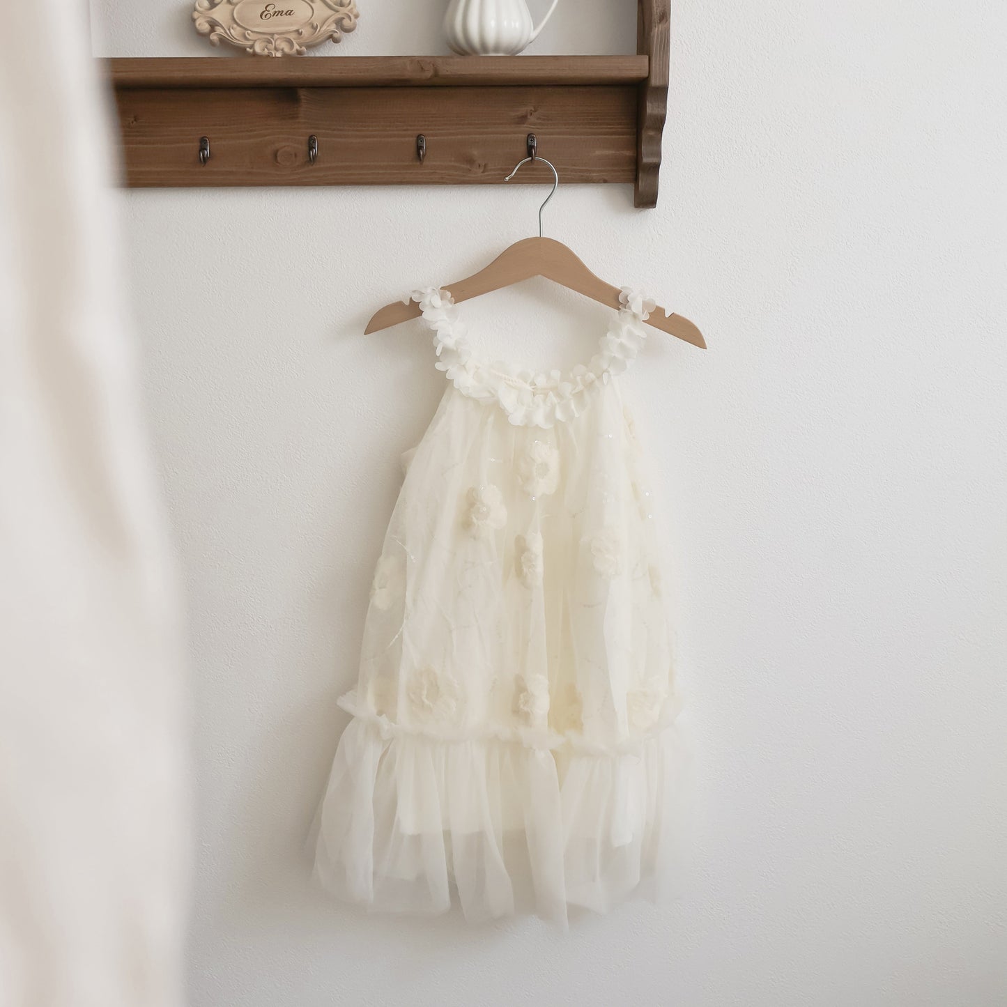 キャミギャザーガールドレス