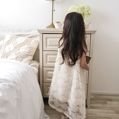 ふわふわフラワーチュールドレス