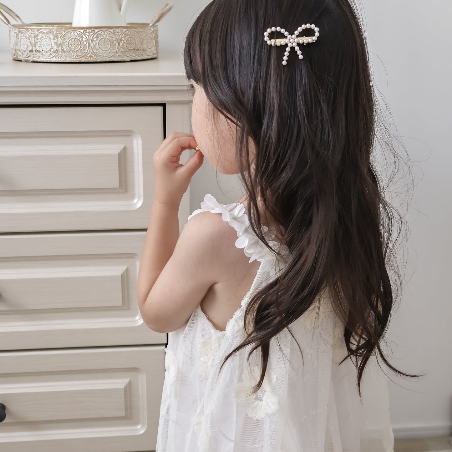 キャミギャザーガールドレス