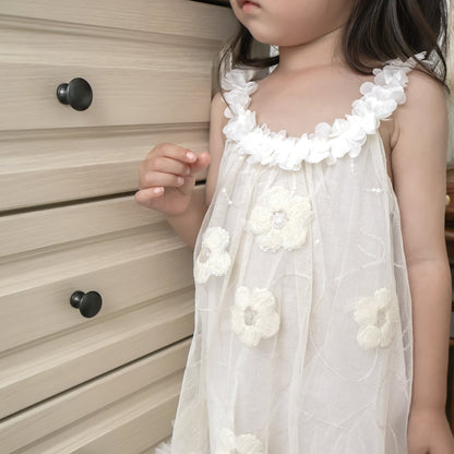 キャミギャザーガールドレス