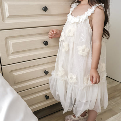 キャミギャザーガールドレス