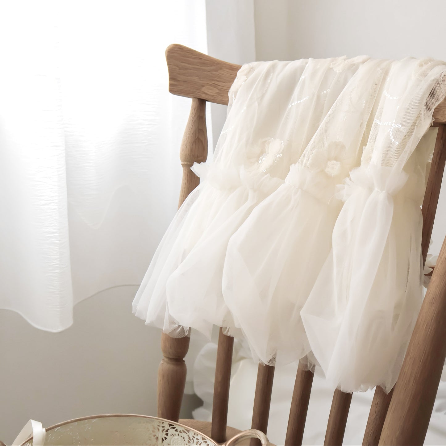 キャミギャザーガールドレス