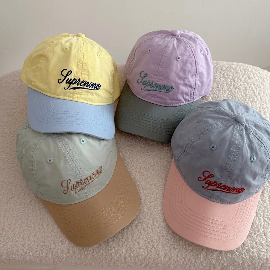 ライトカラーステッチキャップ(4color)