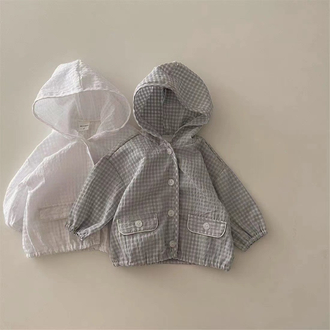 オールマッチ長袖フードカーディガン(2color)