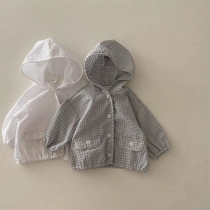 オールマッチ長袖フードカーディガン(2color)